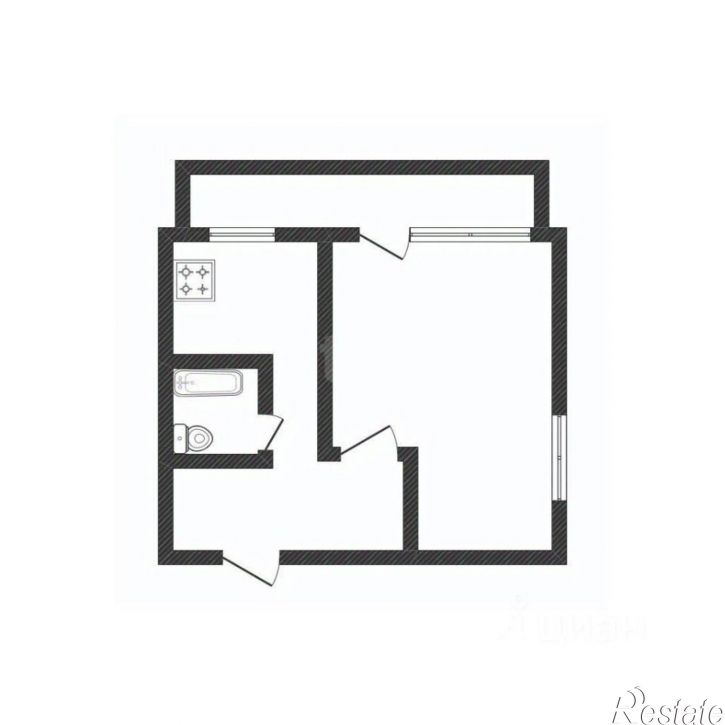 1-комн квартира Садовая улица, 5Д,  д. 5Д