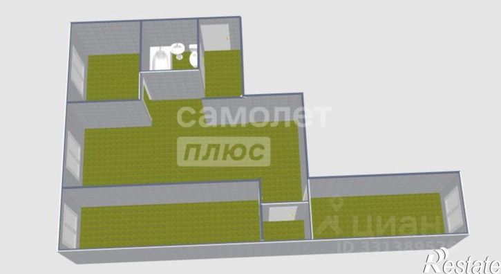 3-комн квартира ул Александра Радищева, 12,  д. 12