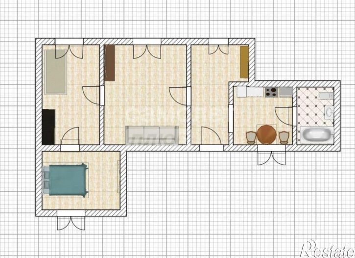 3-комн квартира ул 2-я Набережная, 33,  д. 33