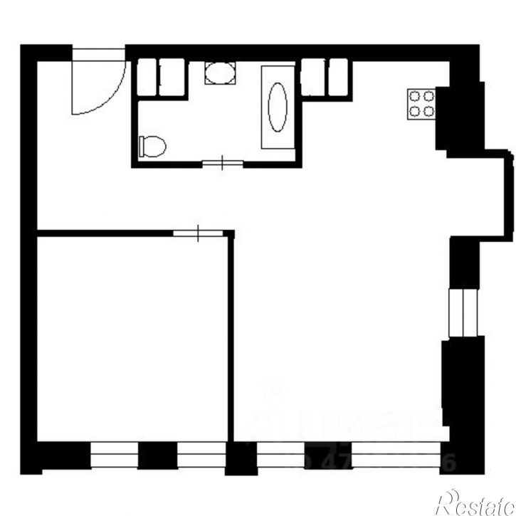 2-комн квартира улица Александра Матросова, 47/1,  д. 47/1