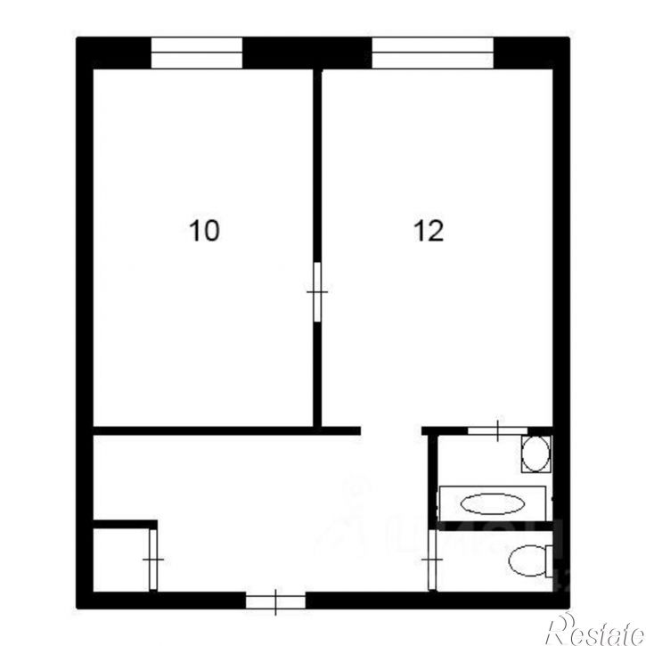 1-комн квартира ул Ильи Репина, 1,  д. 1