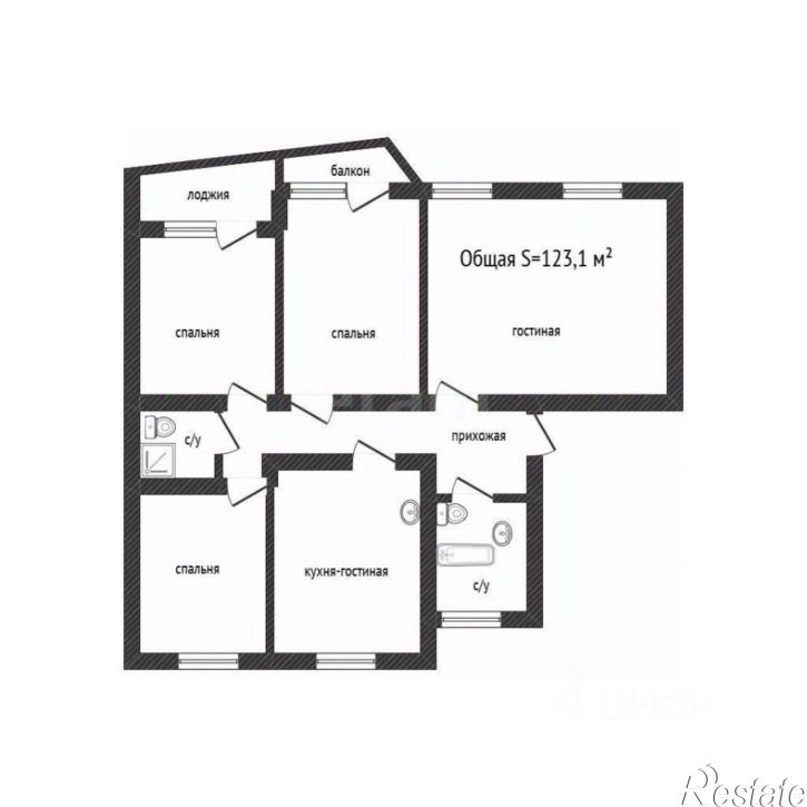 4-комн квартира Коммунарский пер, 31,  д. 31