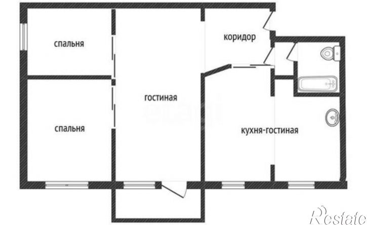 3-комн квартира Донской пер, 37/1,  д. 37/1