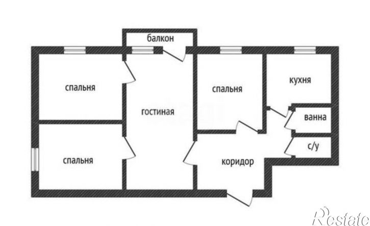 4-комн квартира ул Вали Максимовой, 19/1,  д. 19/1