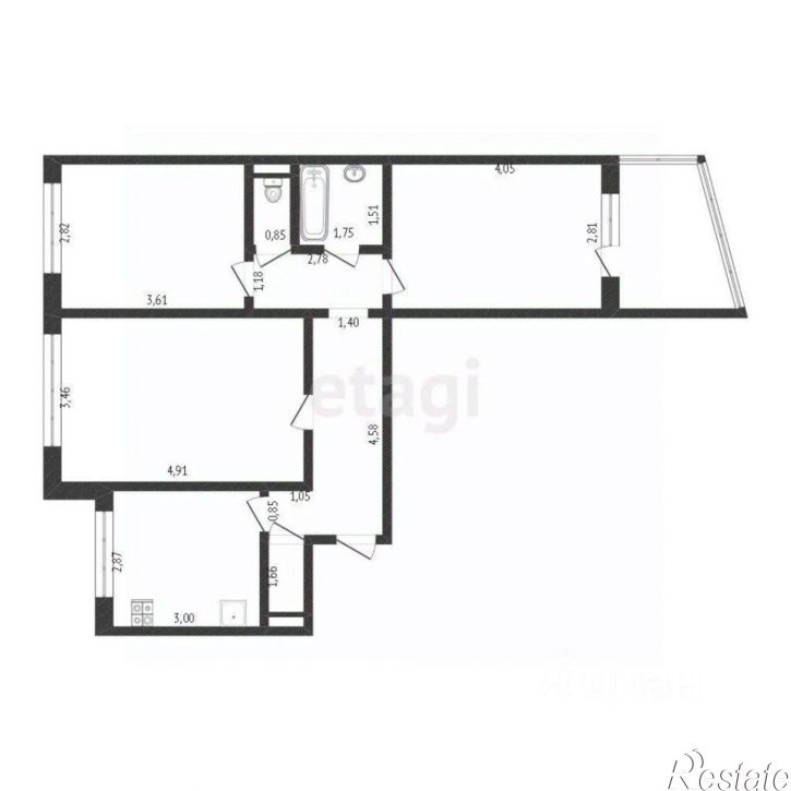 3-комн квартира ул Советская, 210/1,  д. 210/1
