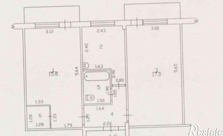 2-комн квартира ул Волочаевская, 1/2,  д. 1/2