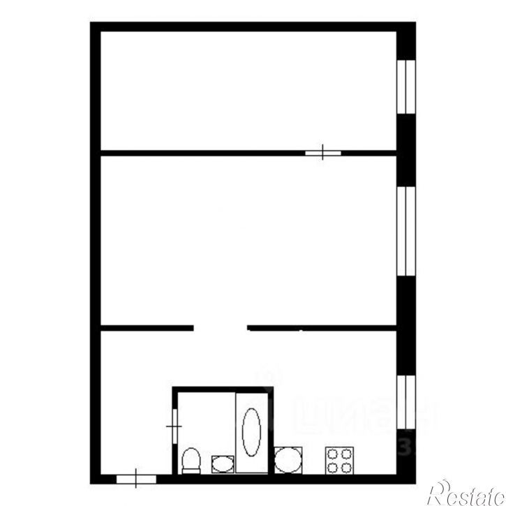 2-комн квартира ул Ленинградская, 60/2,  д. 60/2