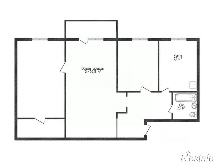3-комн квартира ул Александра Радищева, 22,  д. 22