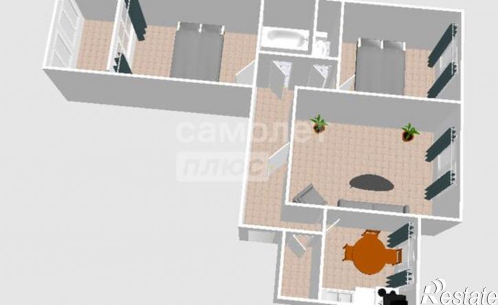 3-комн квартира ул Ильи Мухачева, 228/4,  д. 228/4