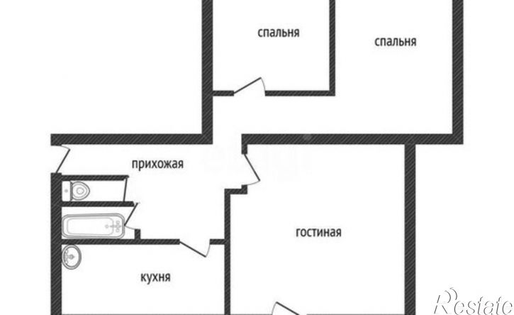 3-комн квартира ул Южная, 6,  д. 6