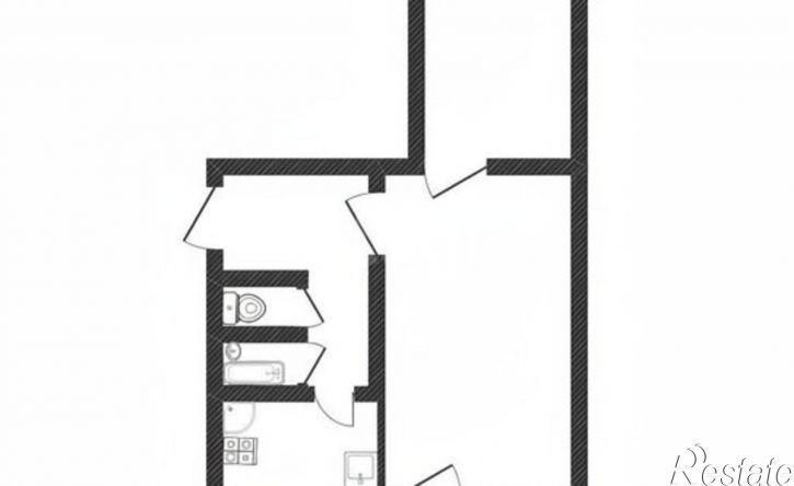 2-комн квартира ул Ильи Репина, 12,  д. 12
