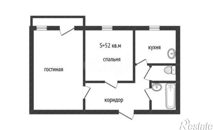2-комн квартира ул Петра Мерлина, 6,  д. 6