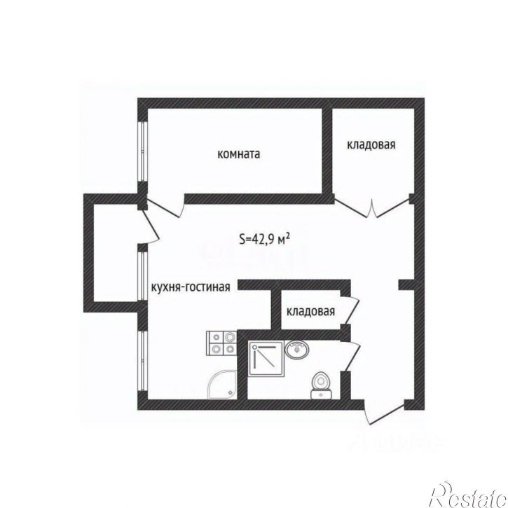2-комн квартира улица 8 Марта, 4,  д. 4