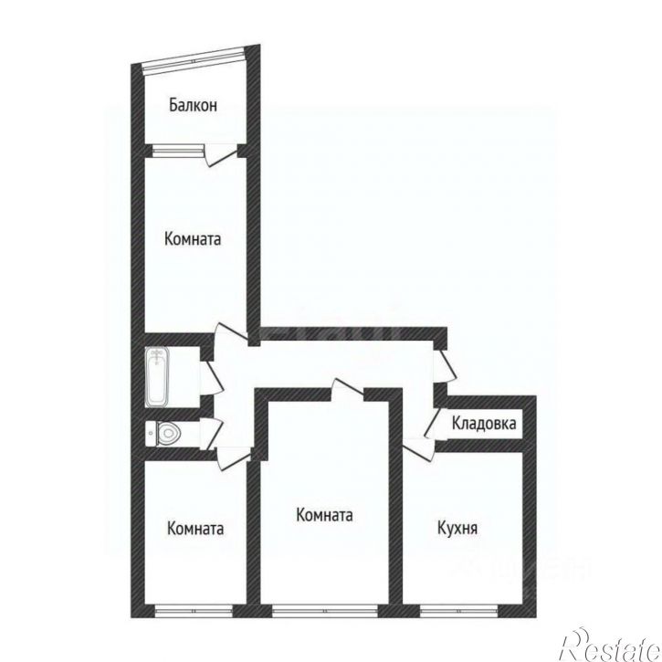 3-комн квартира ул Ударная, 25,  д. 25
