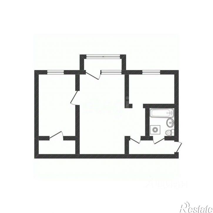 2-комн квартира улица Александра Радищева, 16,  д. 16