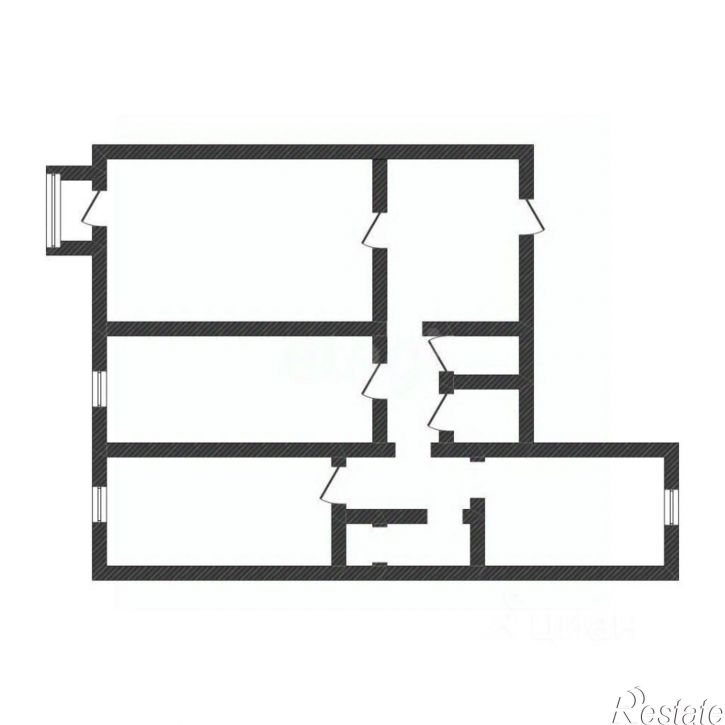 3-комн квартира улица Александра Матросова, 59,  д. 59