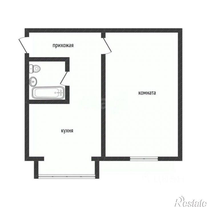 1-комн квартира улица Ленина, 230,  д. 230