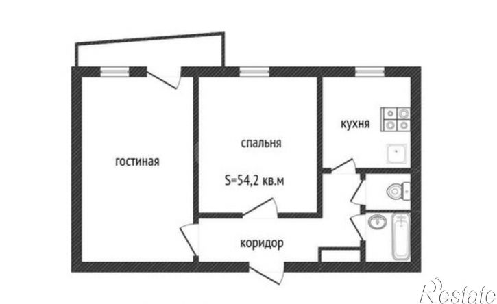2-комн квартира Коммунарский переулок, 16/1,  д. 16/1