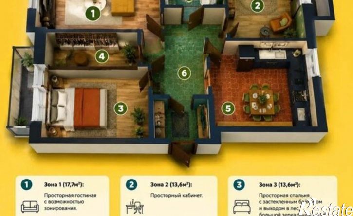 4-комн квартира ул Петра Мерлина, 20,  д. 20