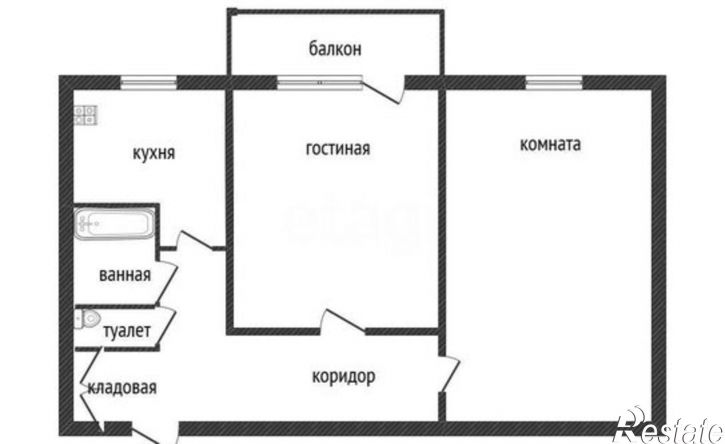 2-комн квартира Коммунарский переулок, 27,  д. 27
