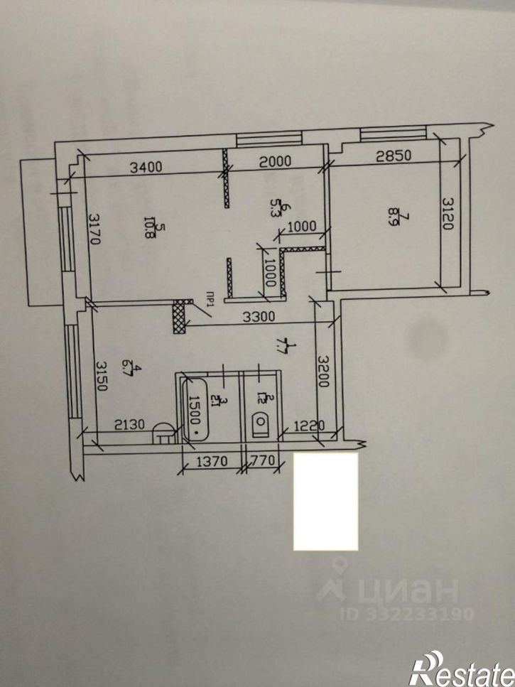 2-комн квартира улица Вали Максимовой, 1,  д. 1