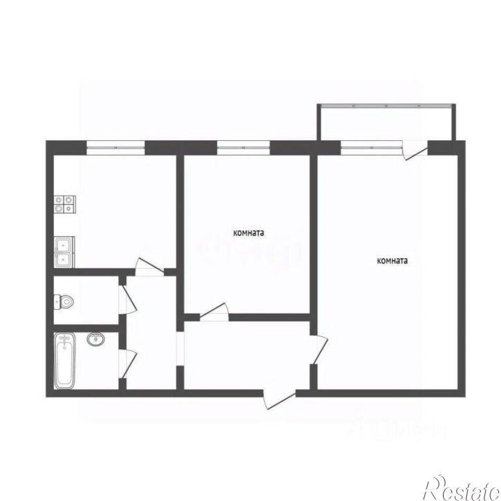 2-комн квартира улица Машиностроителей, 29,  д. 29