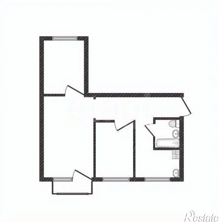 3-комн квартира ул Петра Мерлина, 15,  д. 15