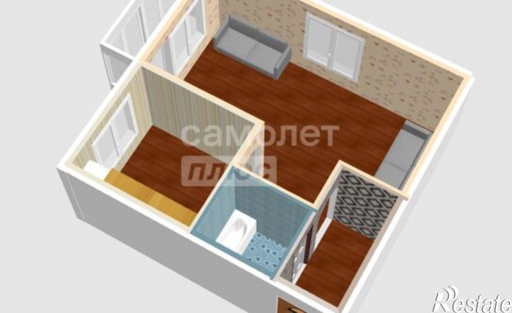 1-комн квартира ул Виктора Петрова, 20,  д. 20