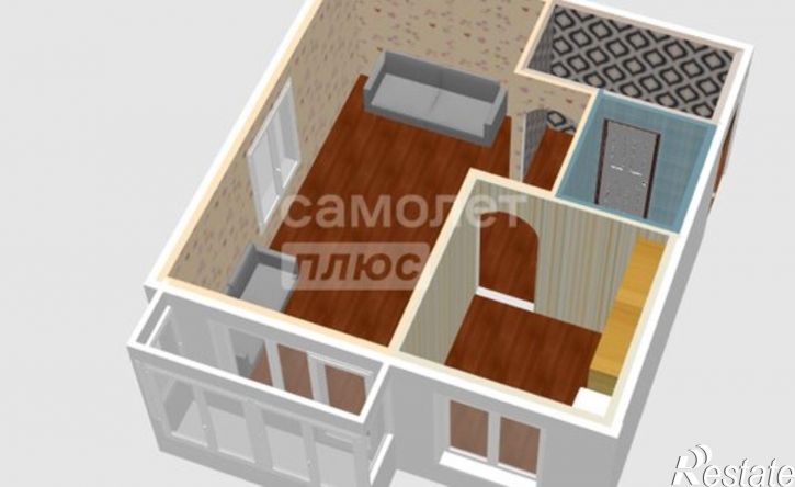 1-комн квартира ул Виктора Петрова, 20,  д. 20