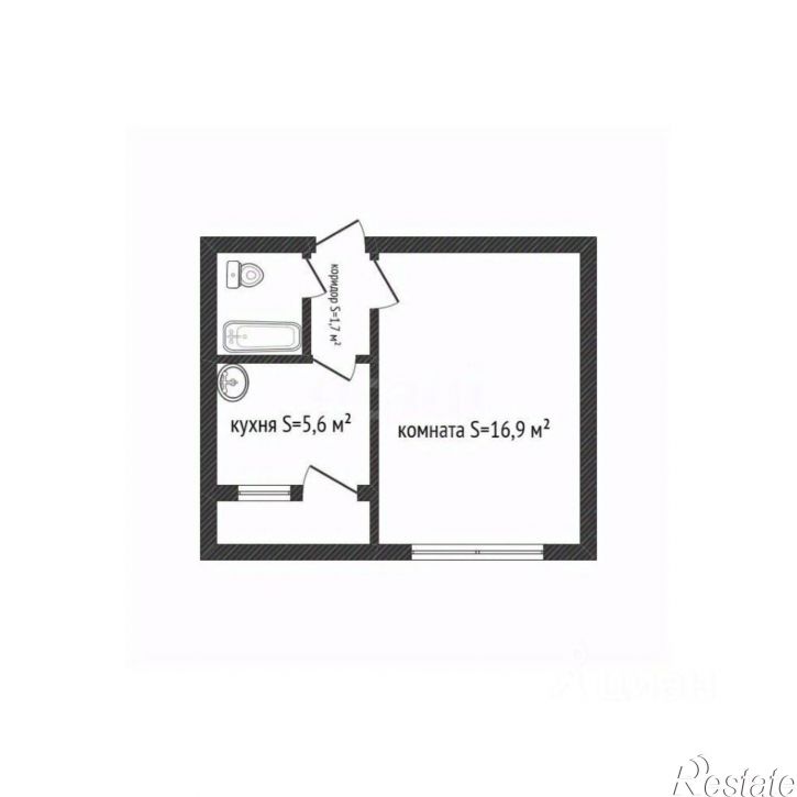 1-комн квартира Социалистическая улица, 35,  д. 35