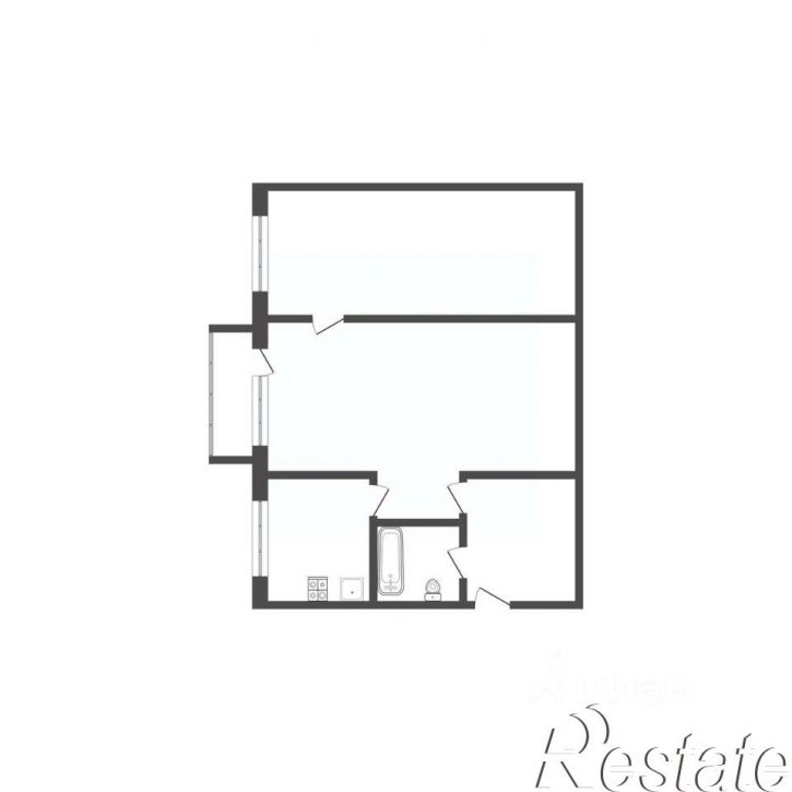 2-комн квартира улица Александра Матросова, 75,  д. 75