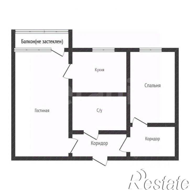 2-комн квартира Ленинградская улица, 41/2,  д. 41/2
