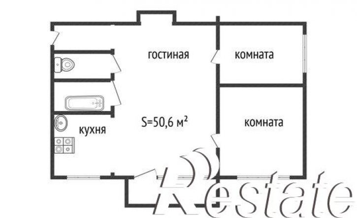 3-комн квартира Ленинградская улица, 80,  д. 80