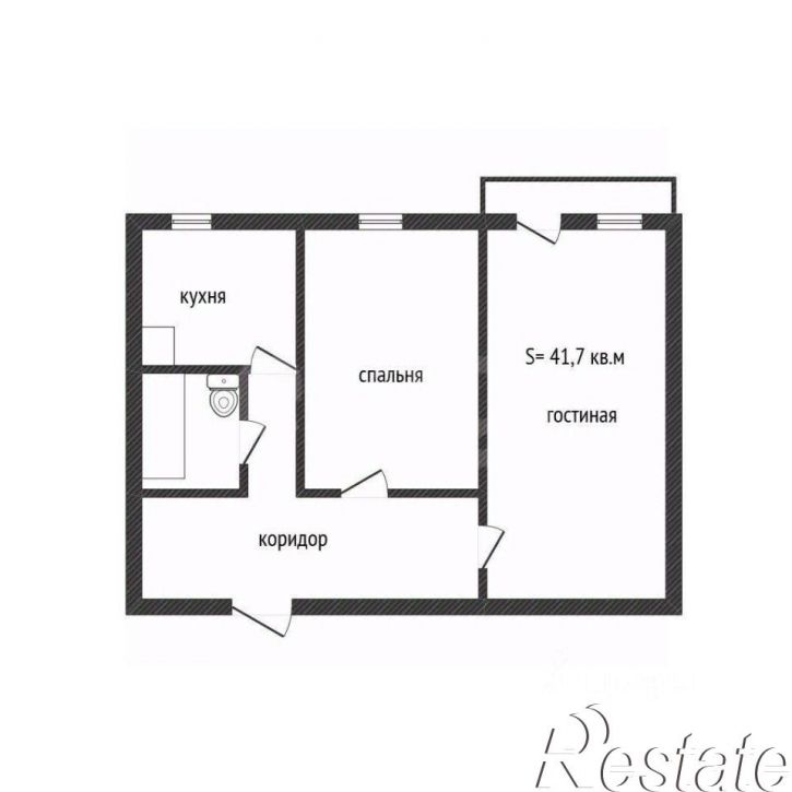 2-комн квартира улица Петра Чайковского, 124,  д. 124