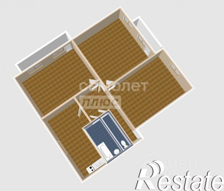 3-комн квартира Малоугреневская улица, 31,  д. 31