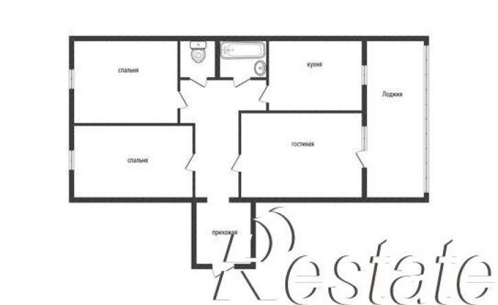 3-комн квартира улица Виктора Петрова, 12,  д. 12