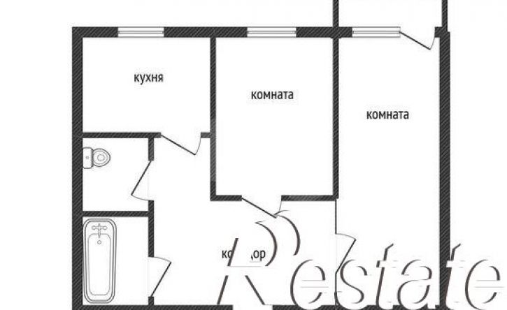 2-комн квартира переулок Владимира Мартьянова, 59/2,  д. 59/2