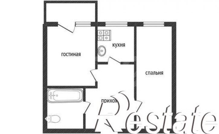 2-комн квартира Байкальский переулок, 76,  д. 76