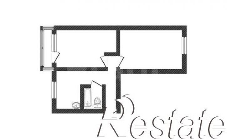 2-комн квартира Коммунарский переулок, 26,  д. 26