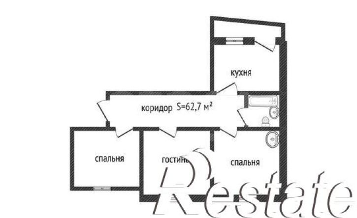 3-комн квартира улица Владимира Короленко, 81,  д. 81
